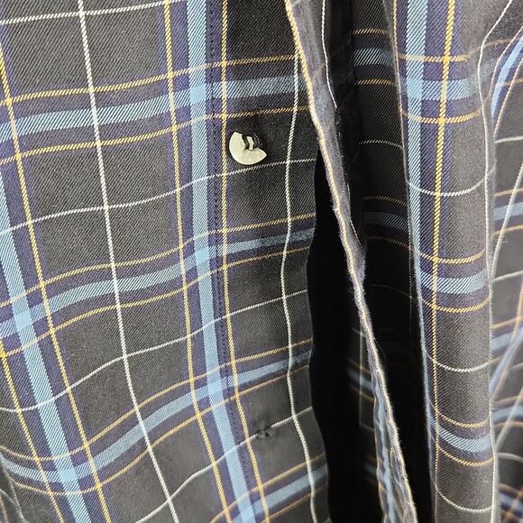 Paul & Shark Yachting Long Sleeve Plaid Print Button Down Shirt Large - Picture 7 of 7